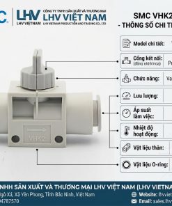 Van khóa SMC VHK2 chính hãng.