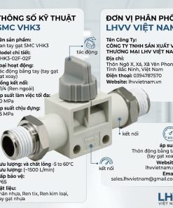 Van khóa SMC VHK3 chính hãng.