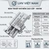 Xylanh bàn trượt khí nén MXS16 phi 16 thanh ray con lăn chéo LHV Việt Nam
