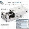 Xylanh bàn trượt khí nén MXS8 phi 8 thanh ray con lăn chéo LHV Việt Nam
